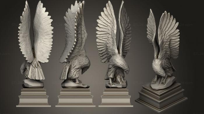 Bird figurines (Eagle 01, STKB_0169) 3D models for cnc